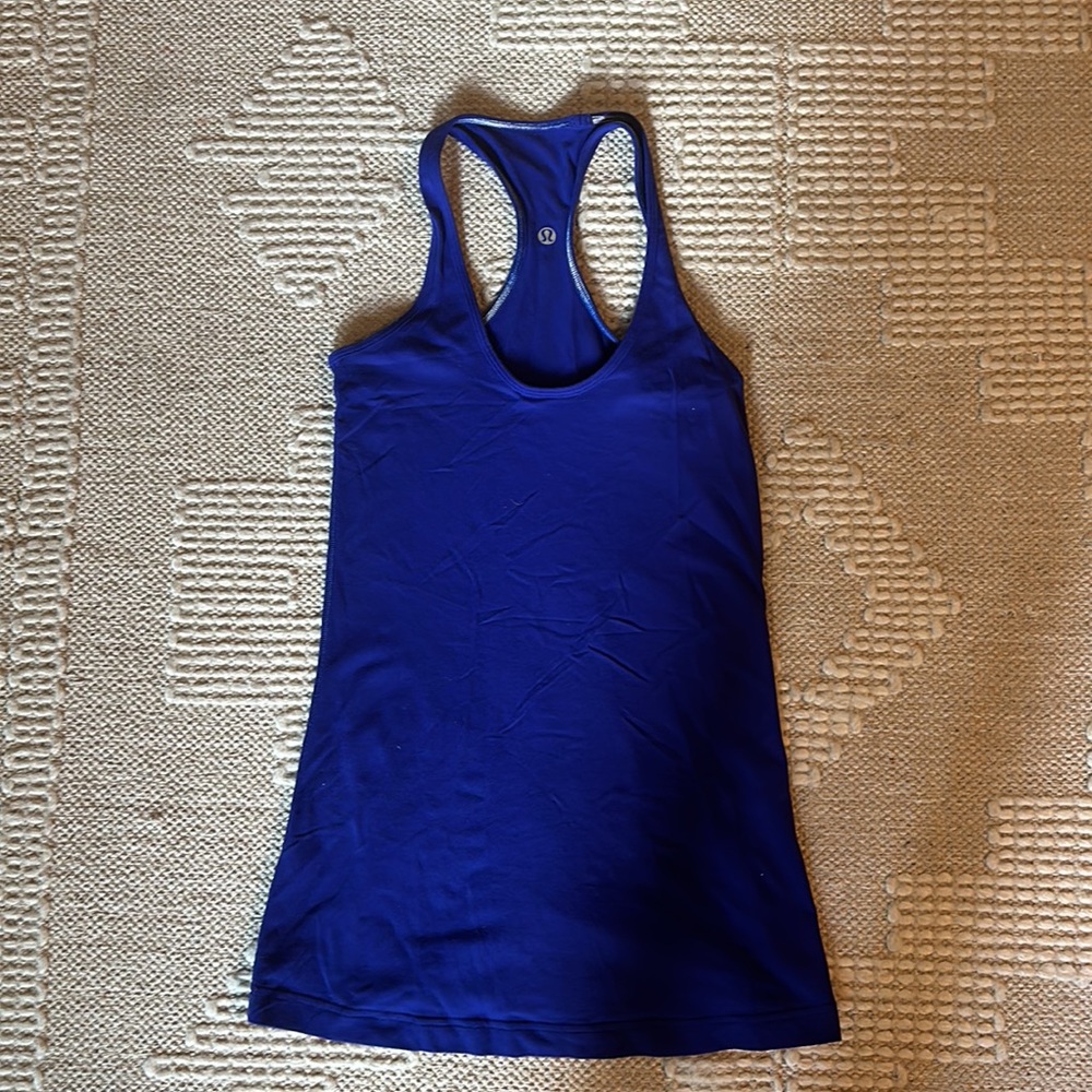 Cobalt Blue Lululemon Cool Racerback - Picture 4 of 4